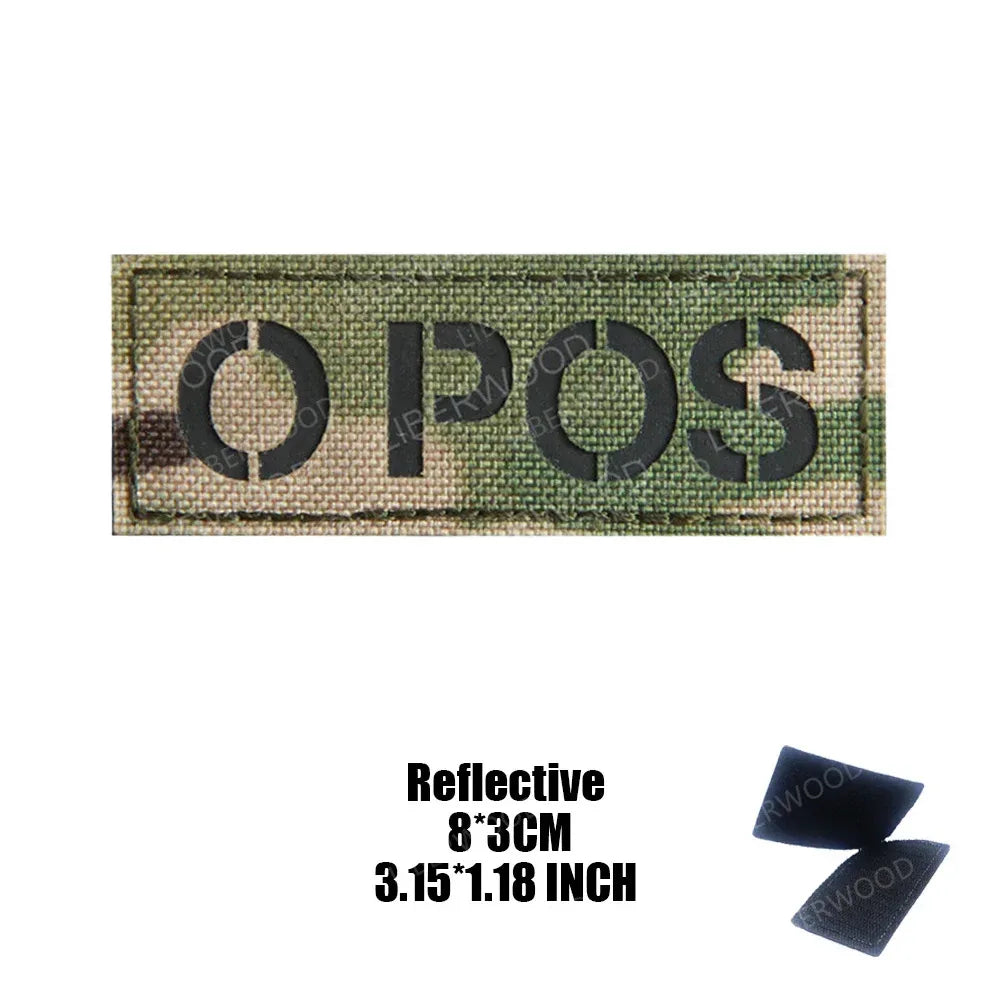 Patch groupe sanguin militaire - Surplus militaire