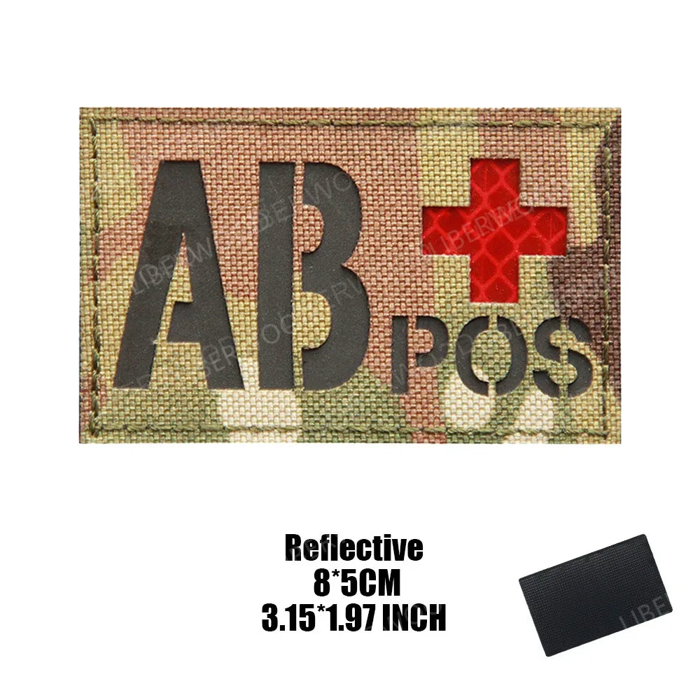 Patch groupe sanguin militaire - Surplus militaire