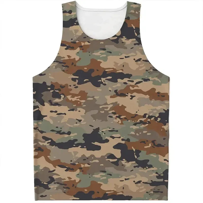 Debardeur camouflage marron - Surplus militaire