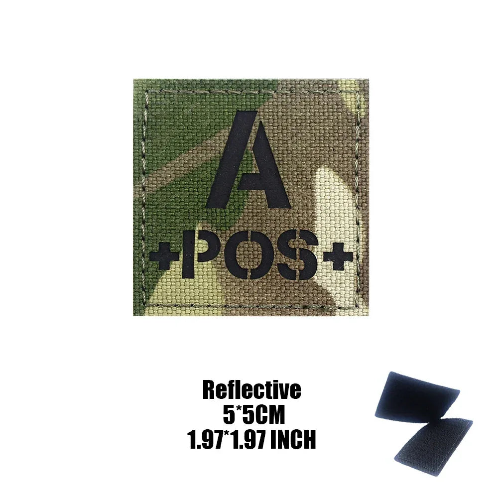 Patch groupe sanguin militaire - Surplus militaire