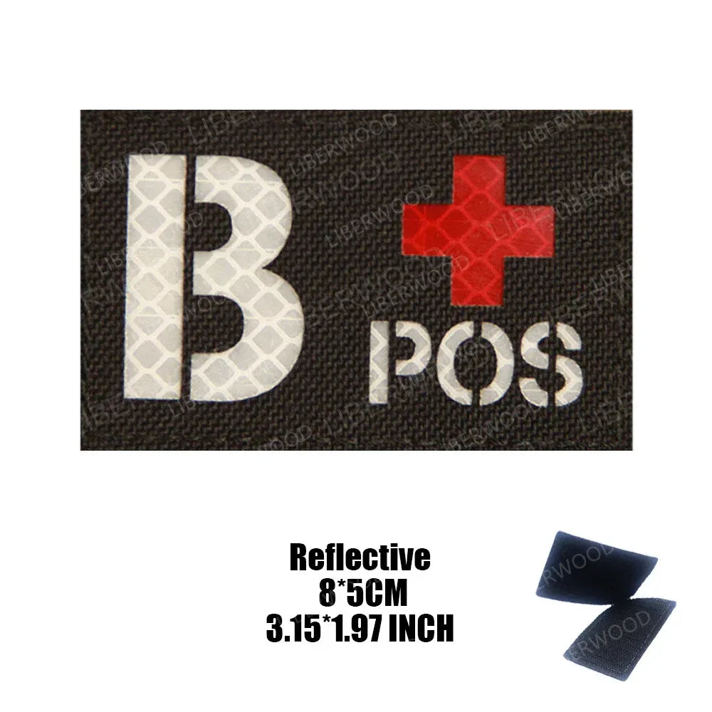 Patch groupe sanguin militaire - Surplus militaire