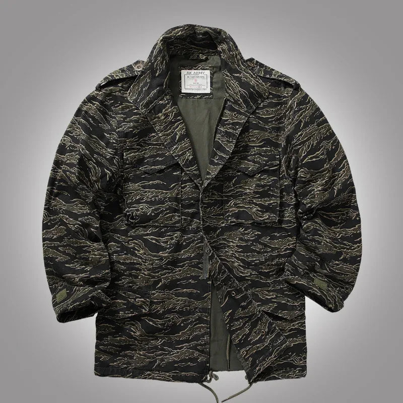 Veste militaire avec ecusson homme - Surplus militaire