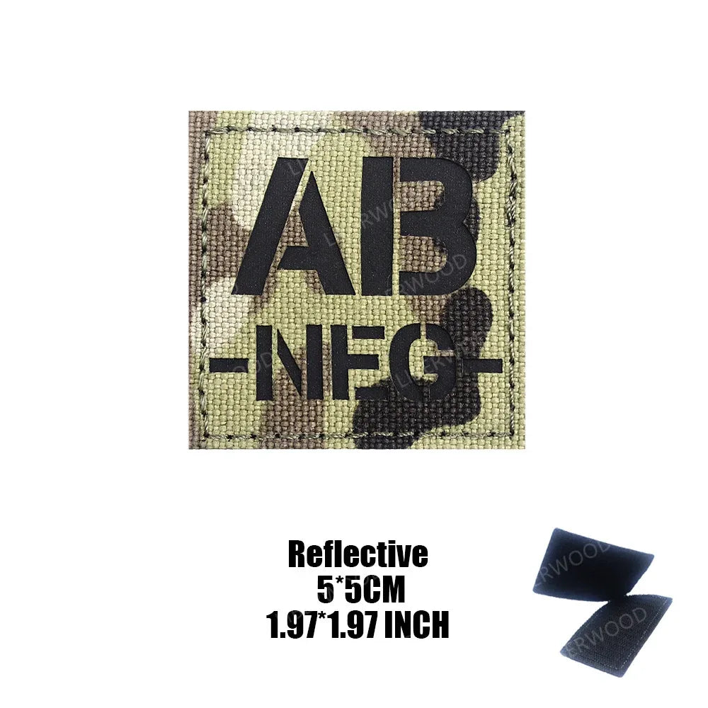 Patch groupe sanguin militaire - Surplus militaire