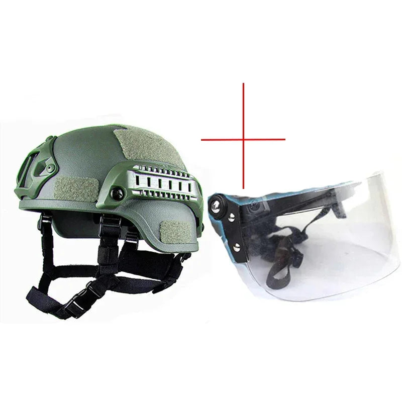 Casque airsoft avec visiere - Surplus militaire