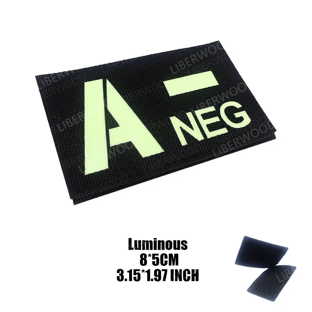 Patch groupe sanguin militaire - Surplus militaire