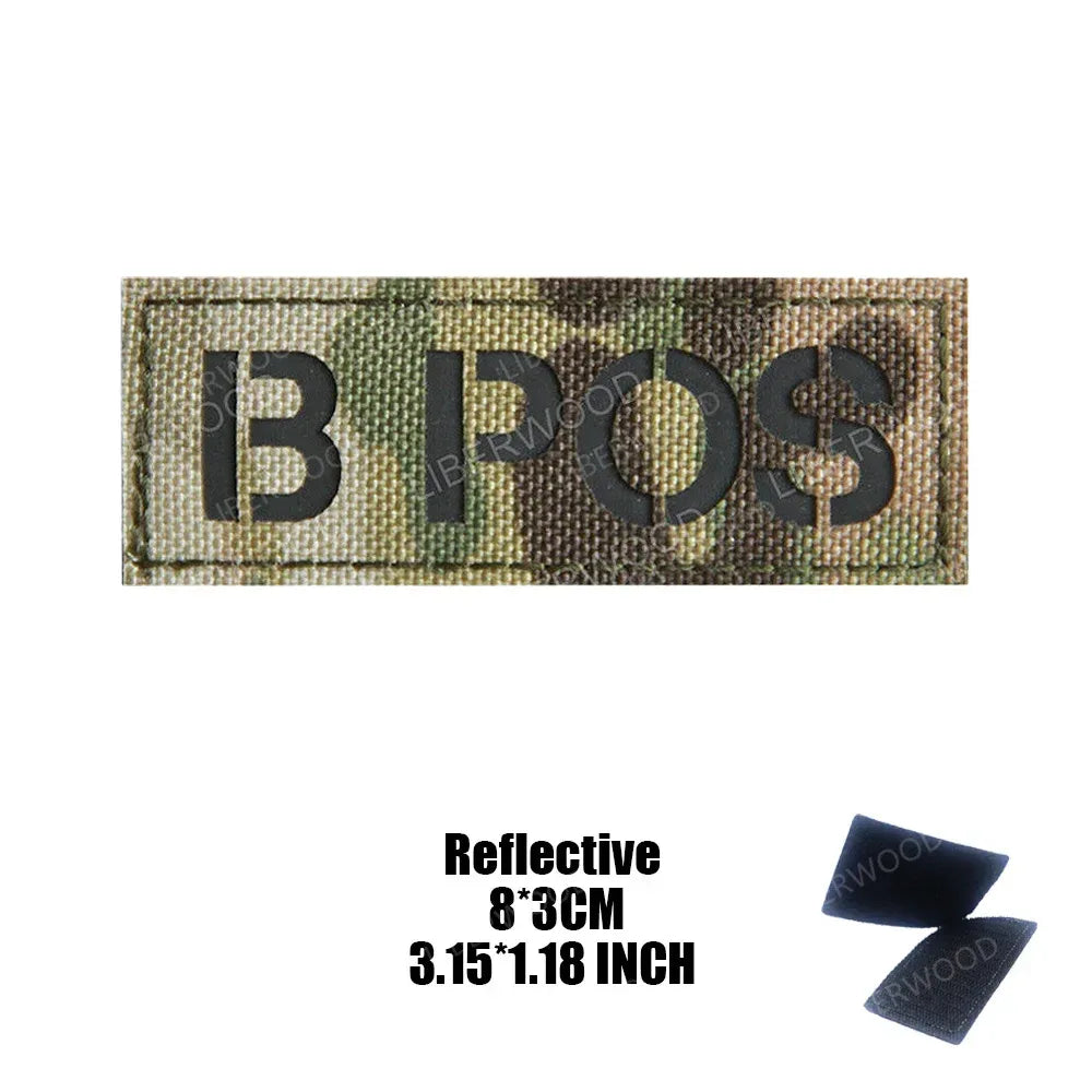 Patch groupe sanguin militaire - Surplus militaire