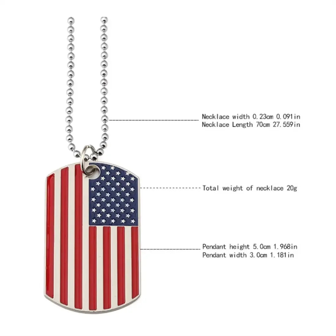 Collier militaire americain - Surplus militaire
