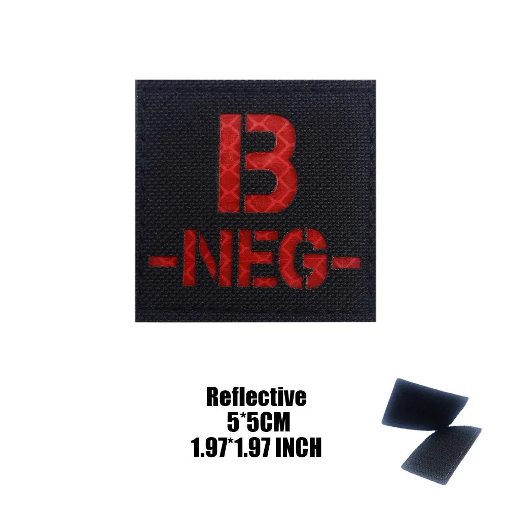 Patch groupe sanguin militaire - Surplus militaire