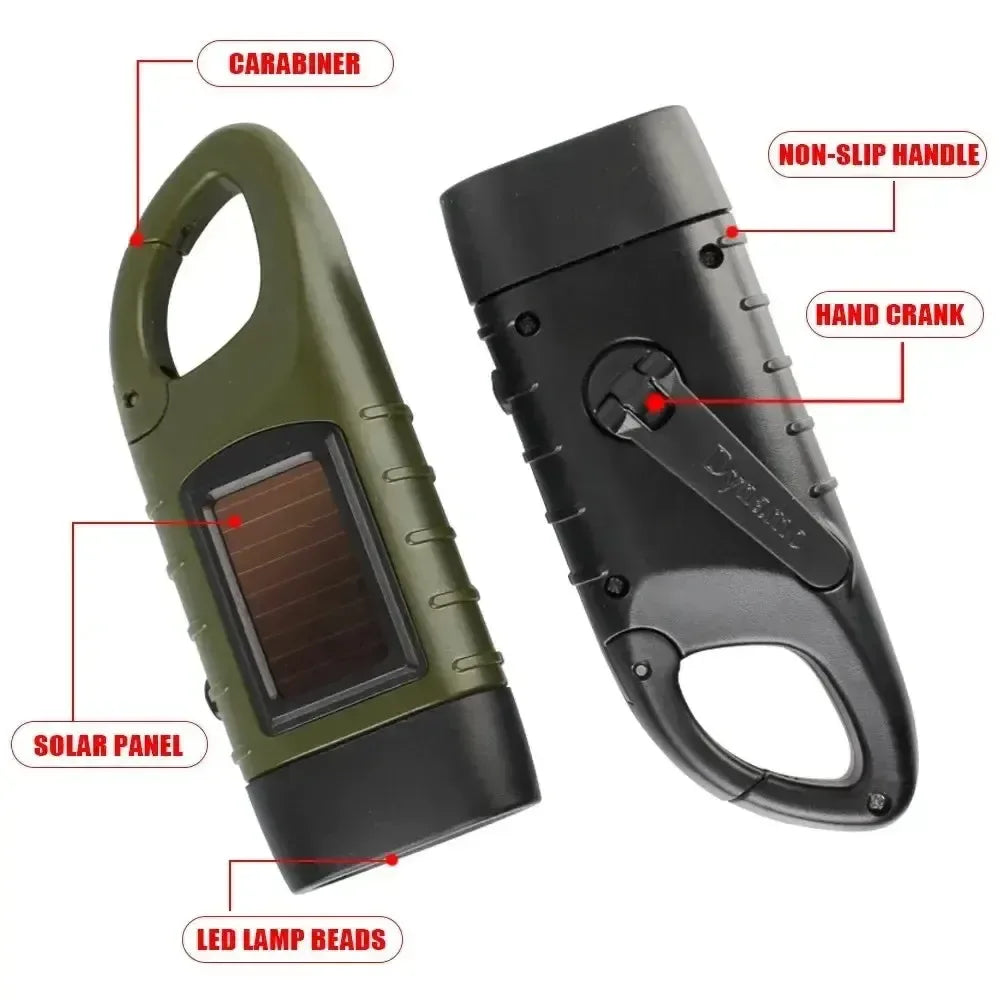 Lampe dynamo militaire et solaire - Surplus militaire