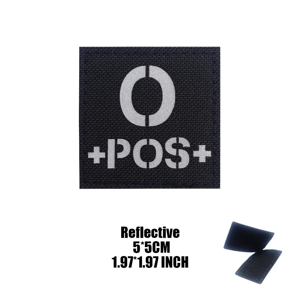 Patch groupe sanguin militaire - Surplus militaire