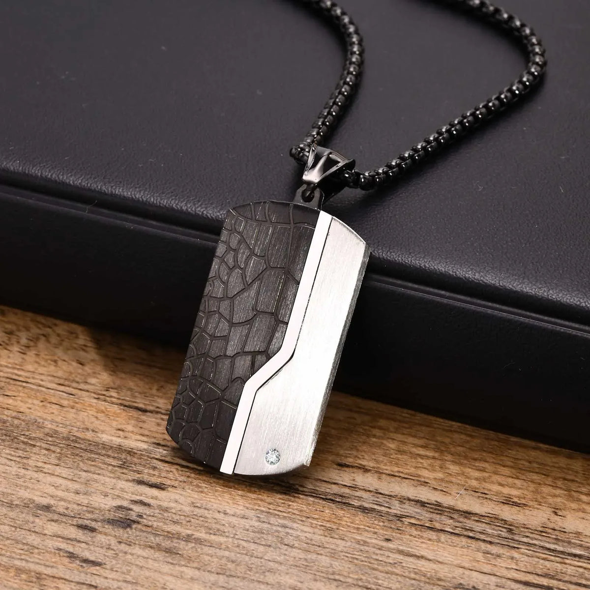 Collier plaque militaire argent - Surplus militaire